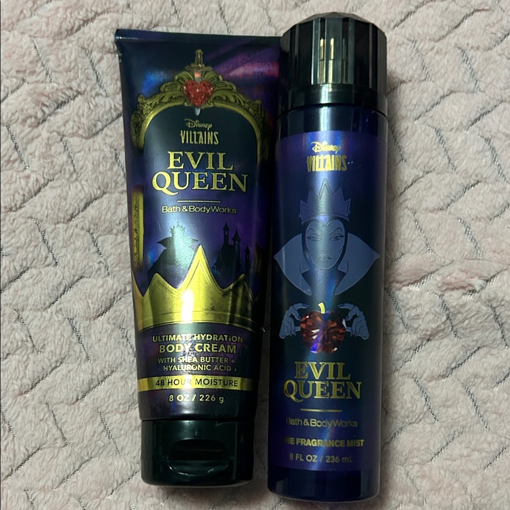 Evil Queen fragrance mist and body cream